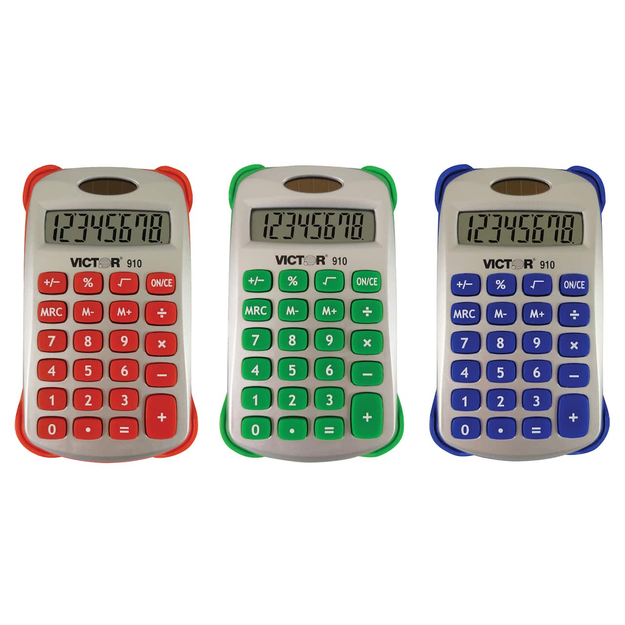 Victor&#xAE; Colorful 8-Digit Handheld Calculator, Pack of 5
